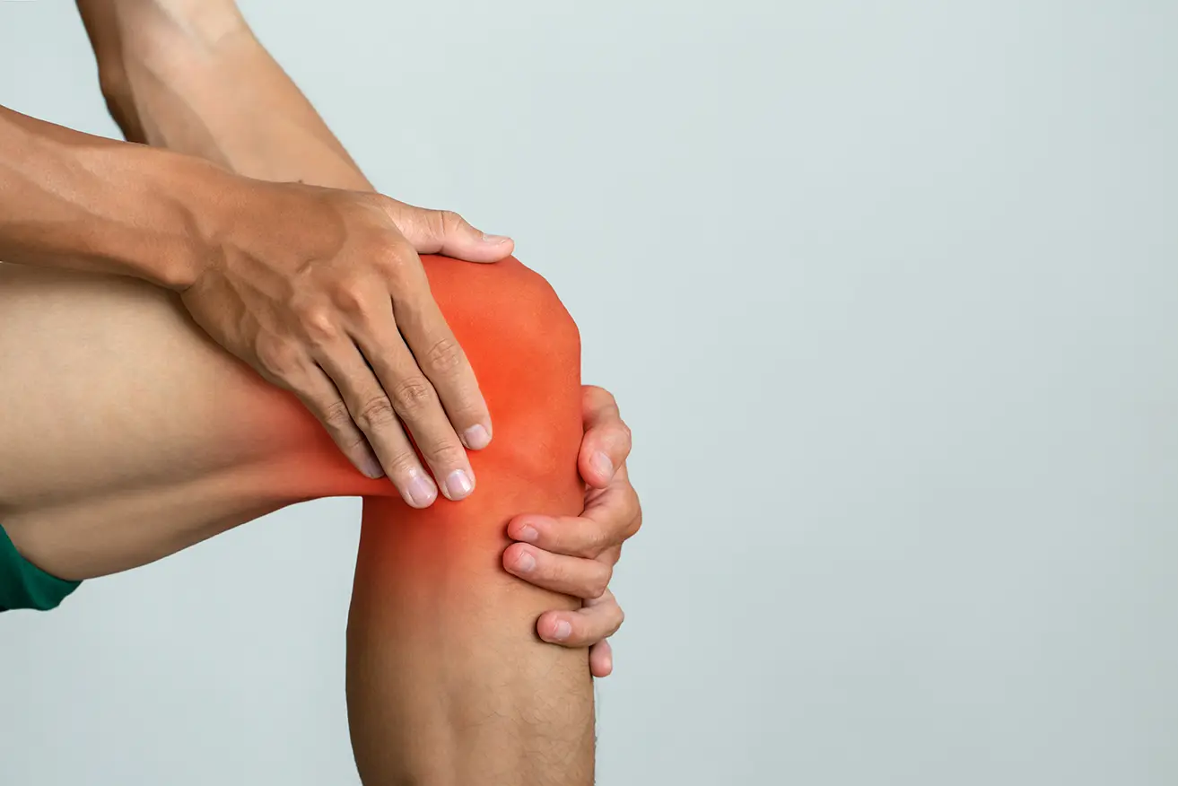 A patient experiencing an ACL injury.